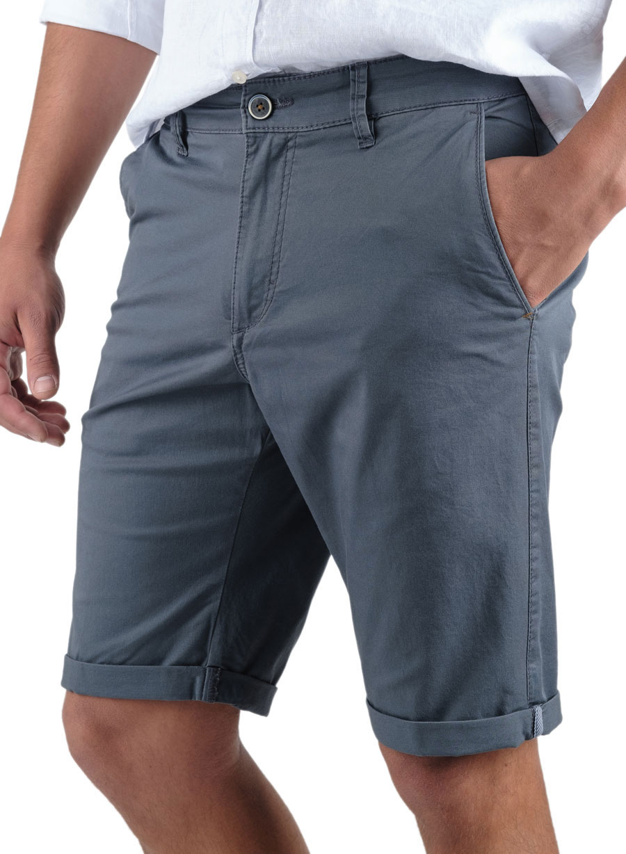 MEN'S CHINOS SHORTS PANTS MANETTI CASUAL  GREY BLUE