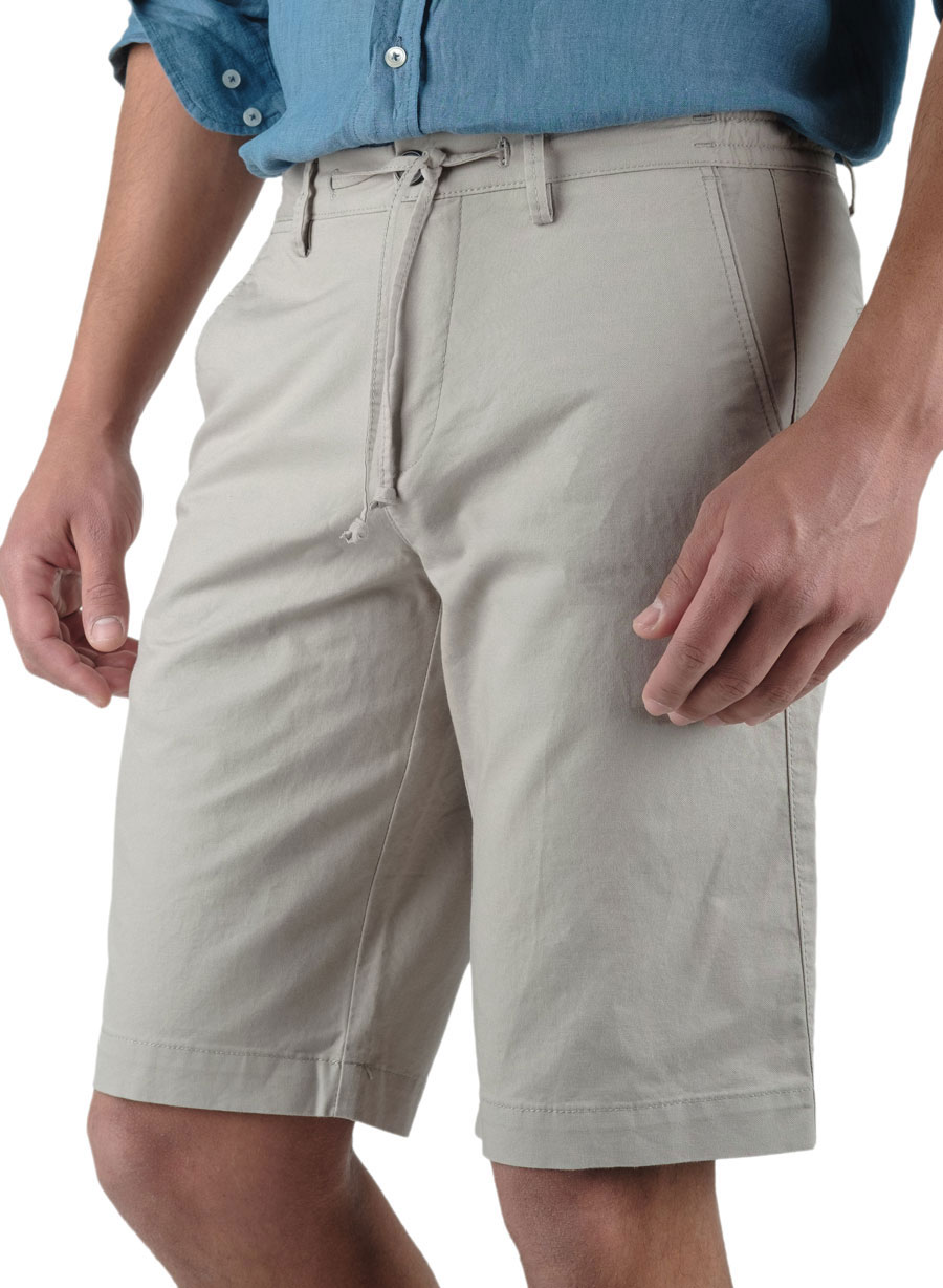 Ανδρική Βερμούδα chinos Manetti casual grey