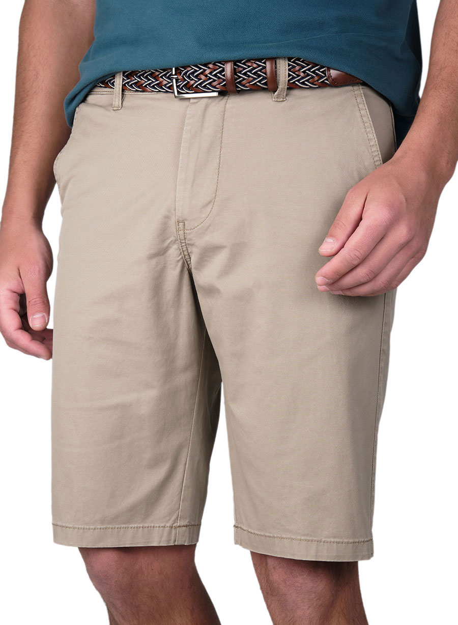 Ανδρική Βερμούδα chinos Manetti casual safari beige