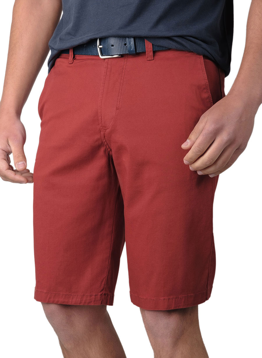 Ανδρική Βερμούδα chinos Manetti casual rust