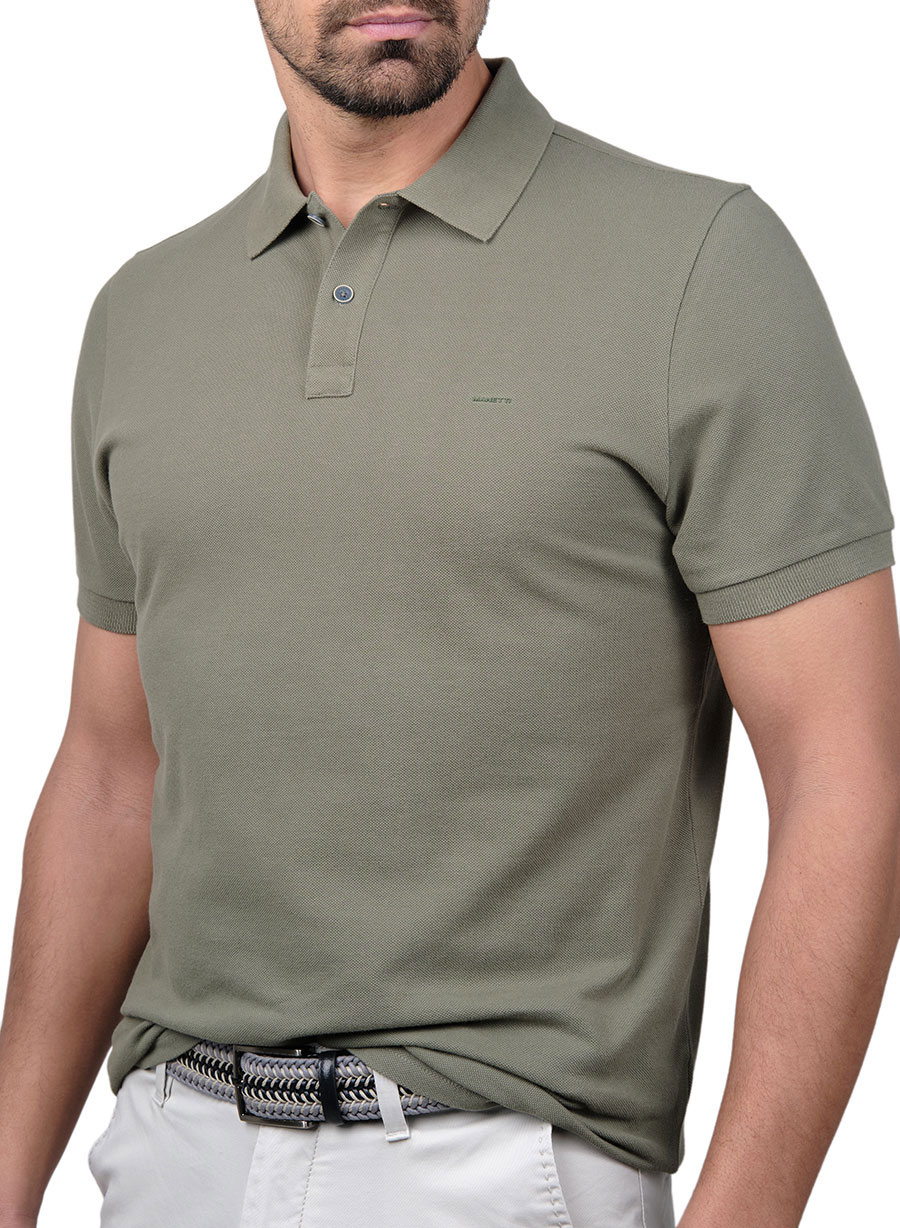 Ανδρικό Polo Manetti casual khaki