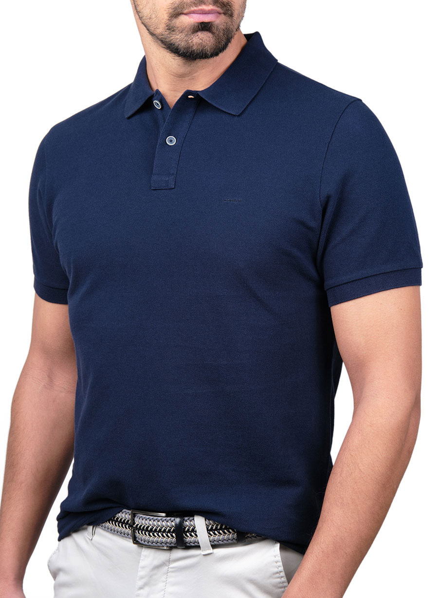 Ανδρικό Polo Manetti casual navy