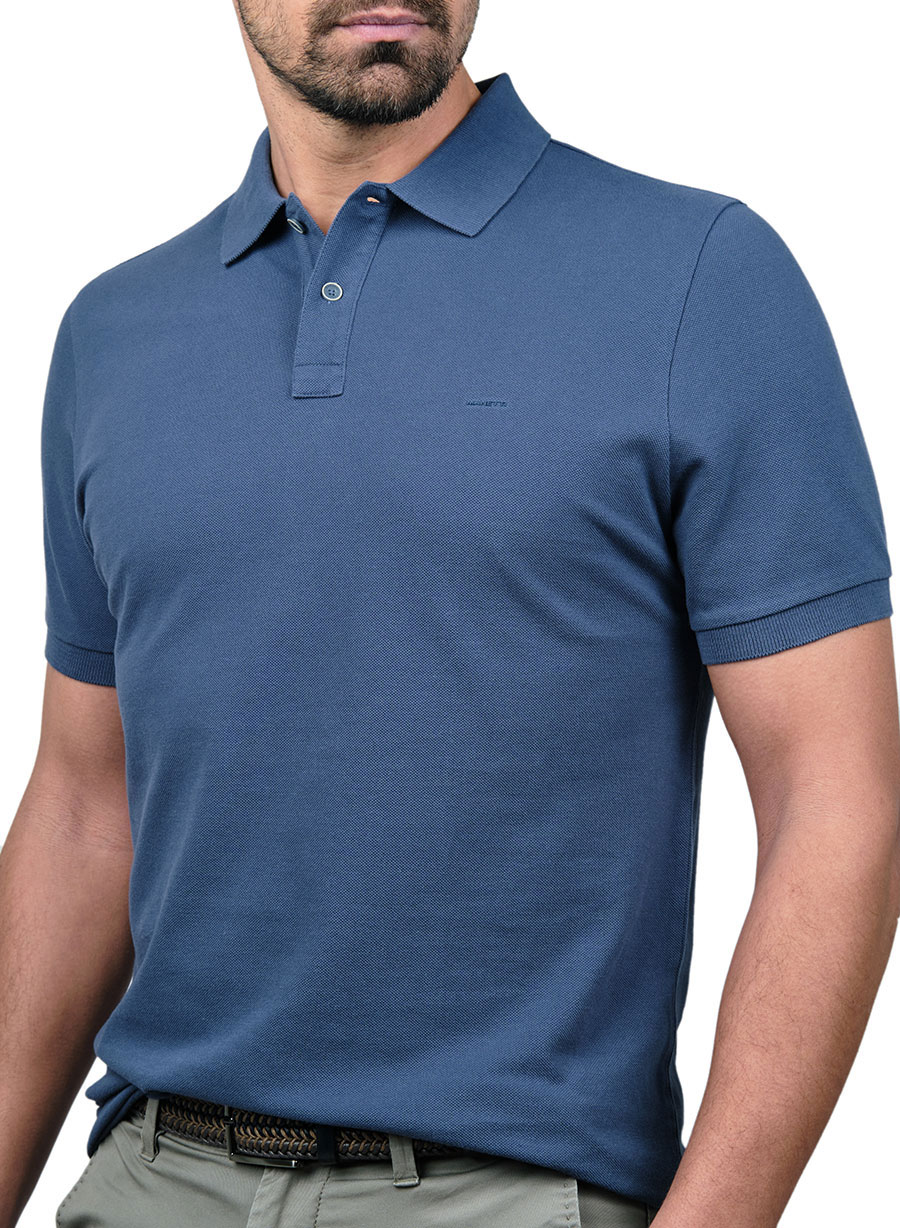 MEN'S MANETTI POLO CASUAL  INDIGO