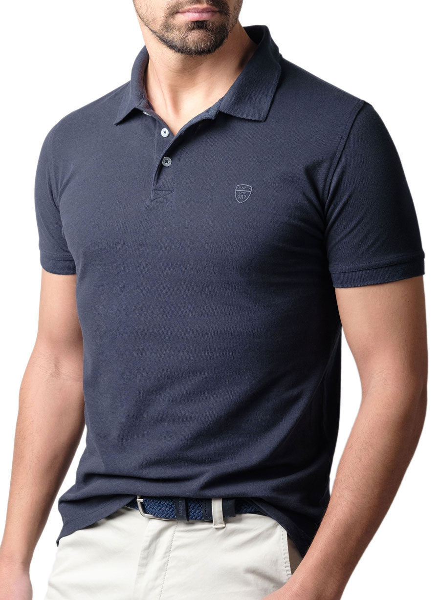MEN'S MANETTI POLO CASUAL  NAVY BLUE
