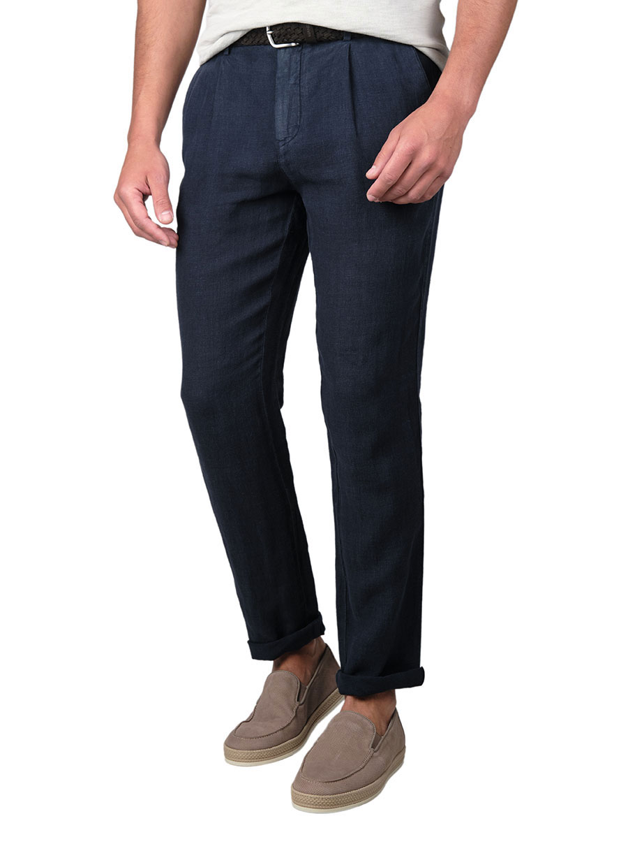 Ανδρικό Παντελόνι chinos Manetti casual blue