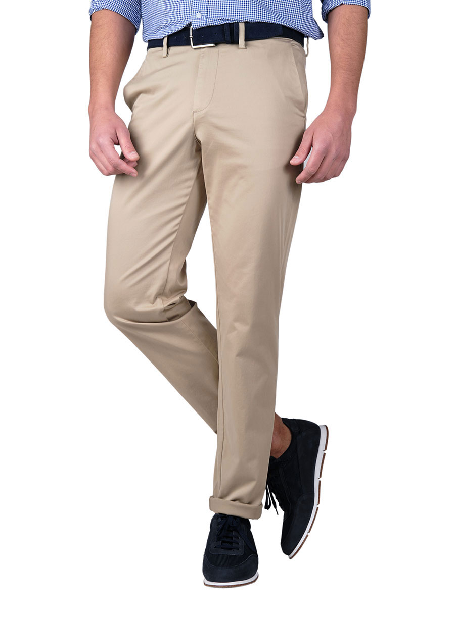 Ανδρικό Παντελόνι chinos Manetti casual beige