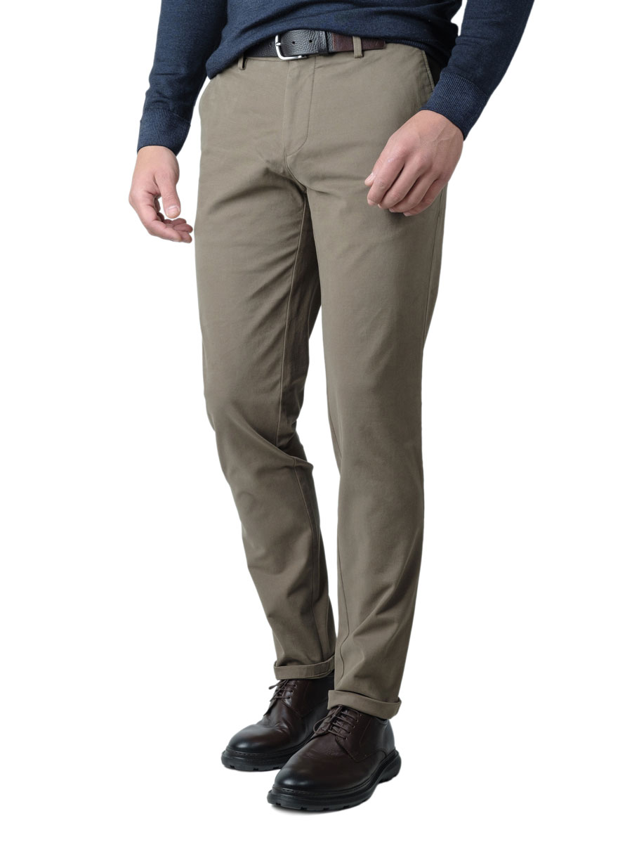 MANETTI Ανδρικό Παντελόνι chinos Manetti casual khaki