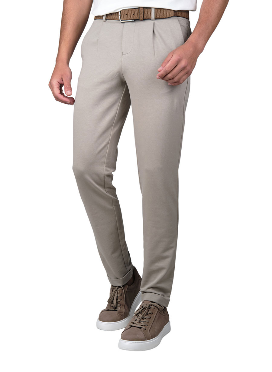 Ανδρικό Παντελόνι chinos Manetti casual beige