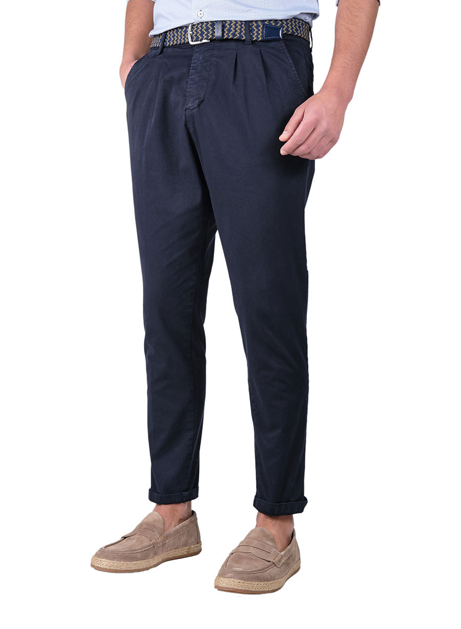 MEN'S ΠΑΝΤΕΛΟΝΙ ΔΙΠΙΕΤΟ MANETTI CASUAL  NAVY BLUE