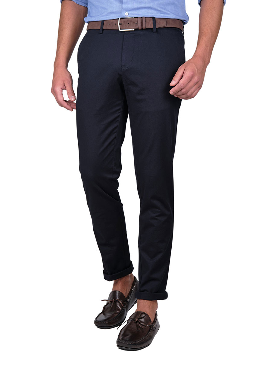 Ανδρικό Παντελόνι chinos Manetti casual blue