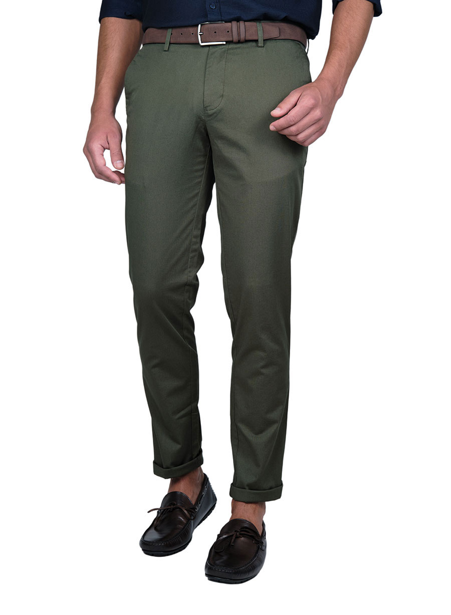 Ανδρικό Παντελόνι chinos Manetti casual green