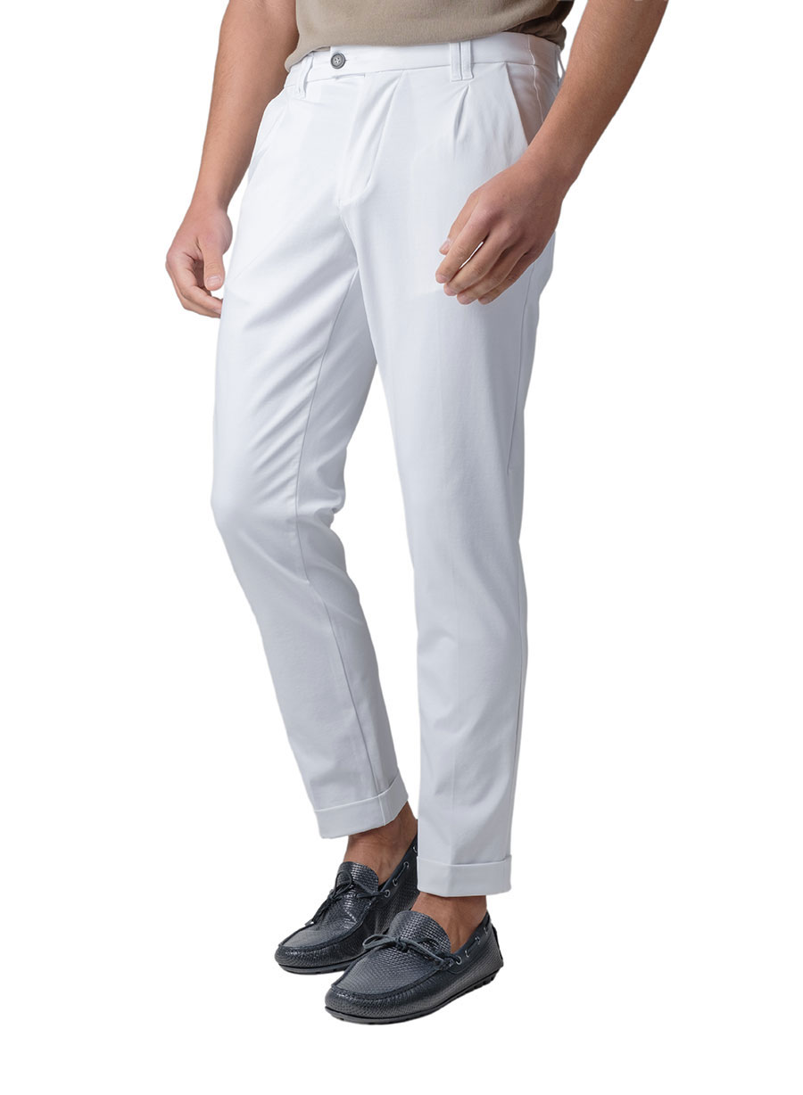 Ανδρικό Παντελόνι Jogging Manetti casual white