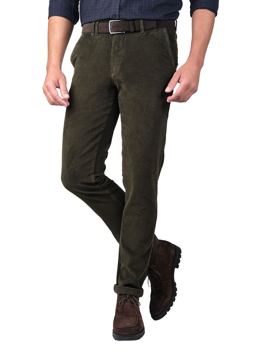 MEN'S ΚΟΤΛΕ ΠΑΝΤΕΛΟΝΙ CHINOS MANETTI CASUAL  DARK GREEN