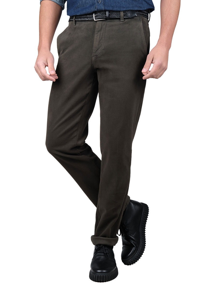 Ανδρικό Παντελόνι chinos Manetti casual khaki green