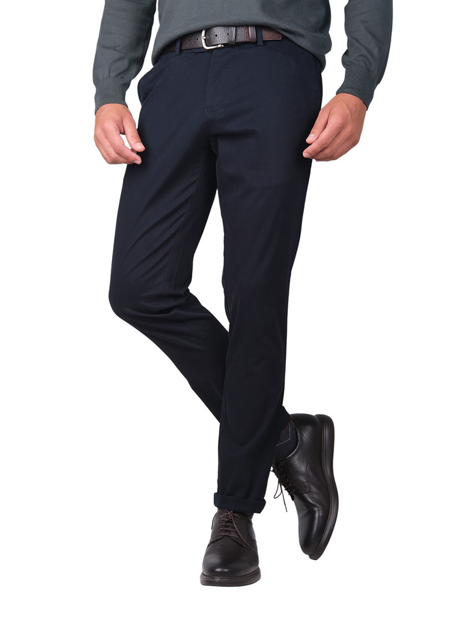 MEN'S MANETTI TROUSER CHINOS CASUAL  DARK BLUE