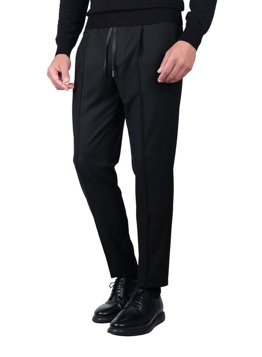 MEN'S ΠΑΝΤΕΛΟΝΙ JOGGER MANETTI CASUAL  BLACK