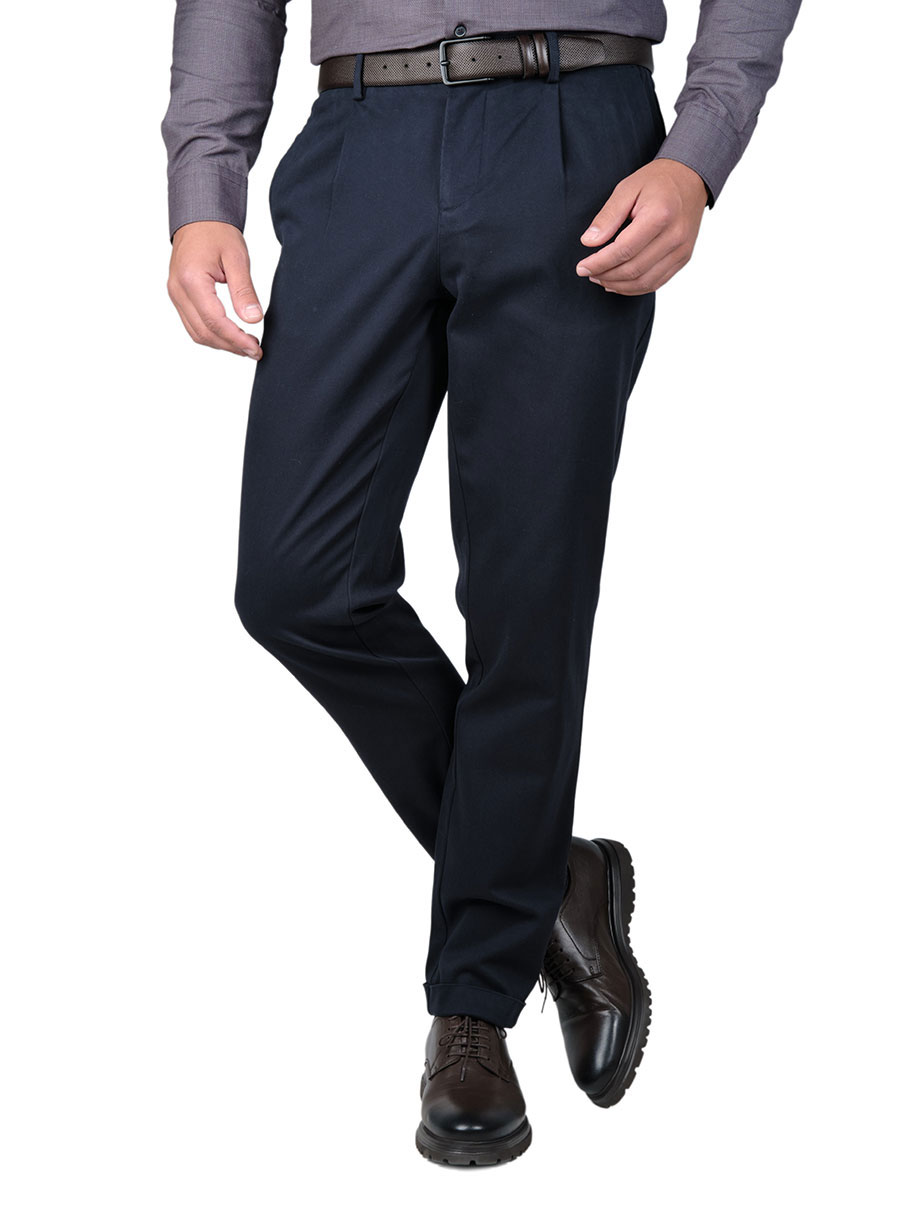 MEN'S MANETTI TROUSER CHINOS CASUAL  DARK BLUE