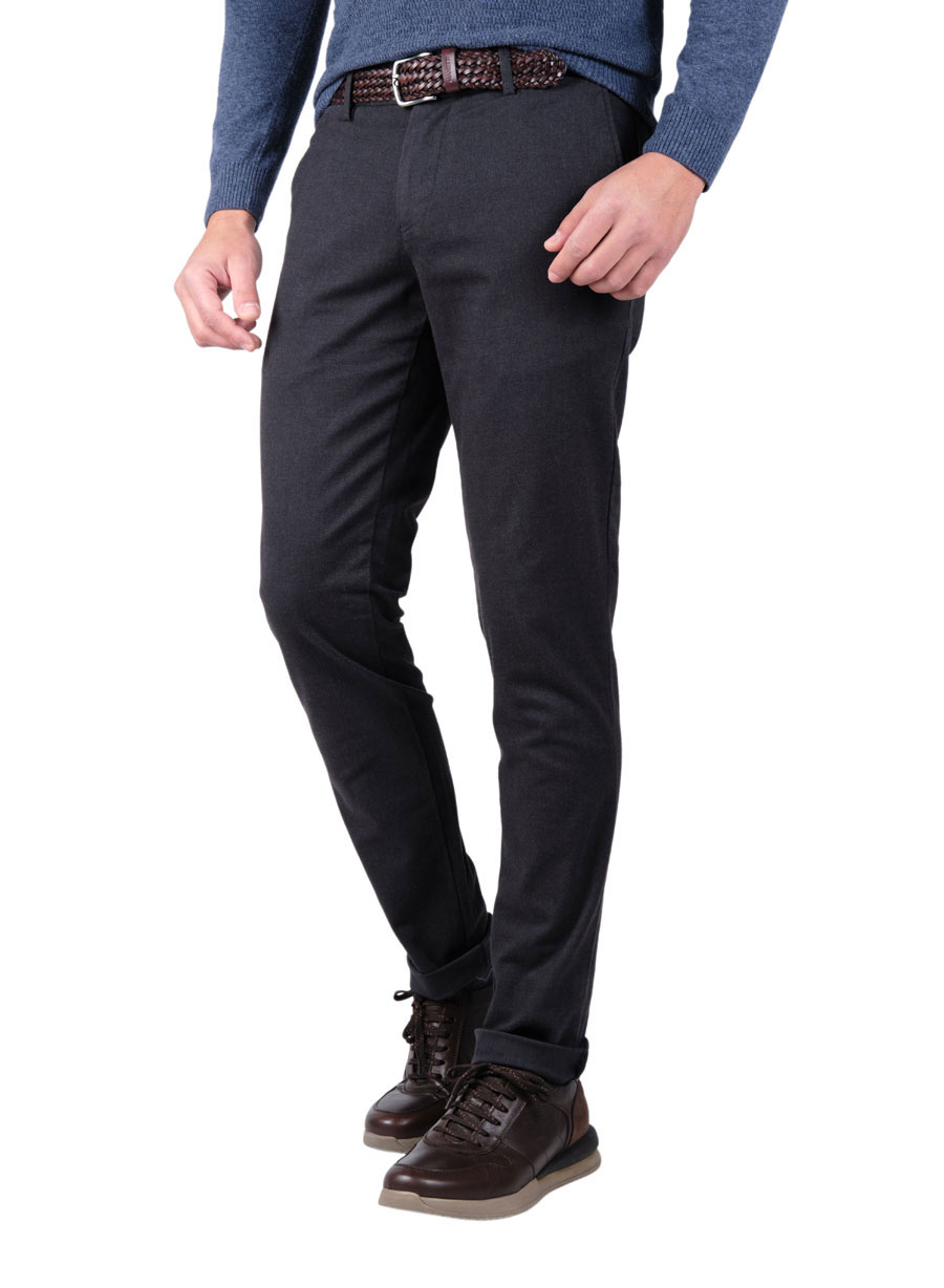 Ανδρικό Παντελόνι chinos Manetti casual dark brown