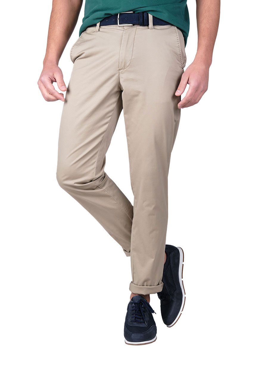 Ανδρικό Παντελόνι chinos Manetti casual beige