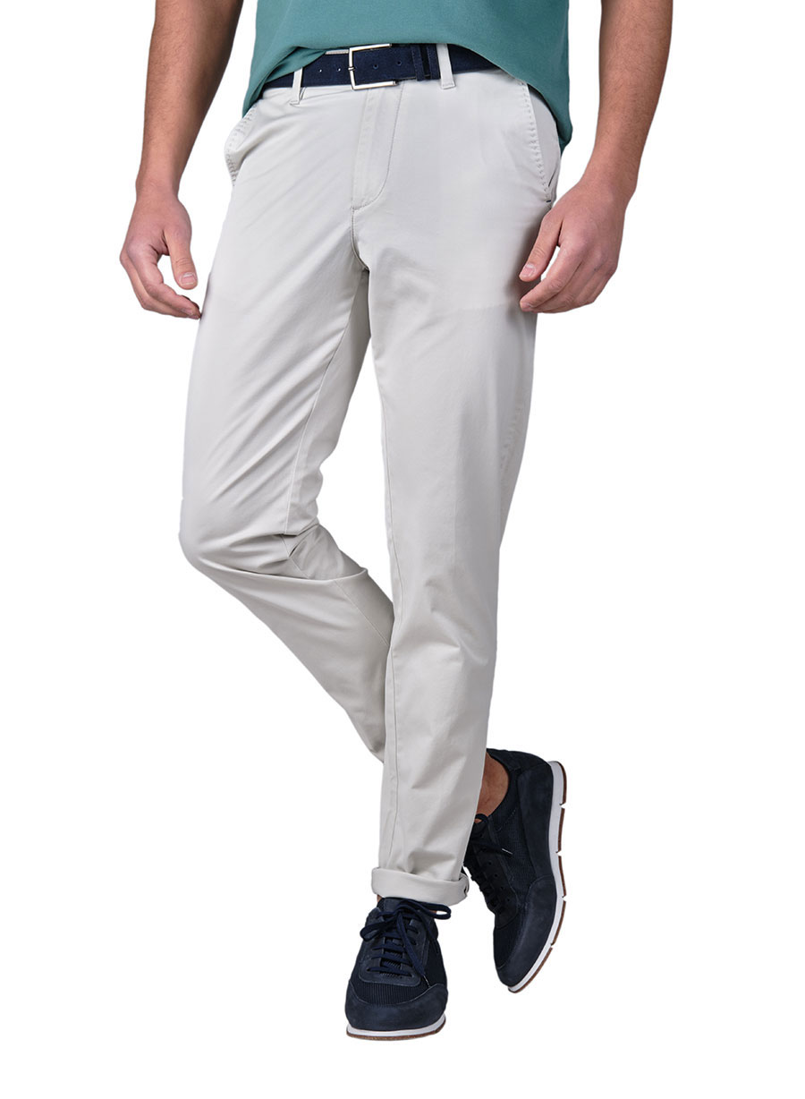 Ανδρικό Παντελόνι chinos Manetti casual ice beige