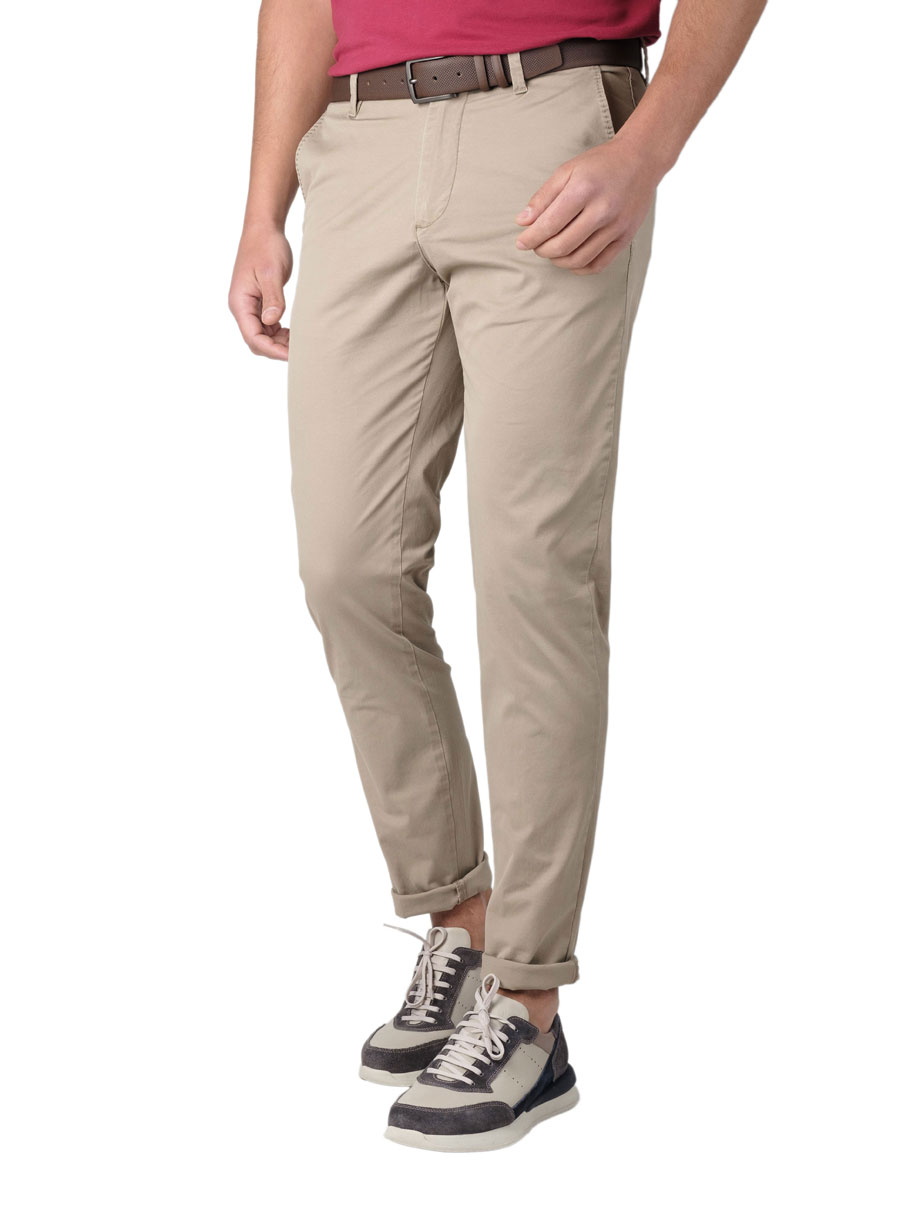Ανδρικό Παντελόνι chinos Manetti casual beige