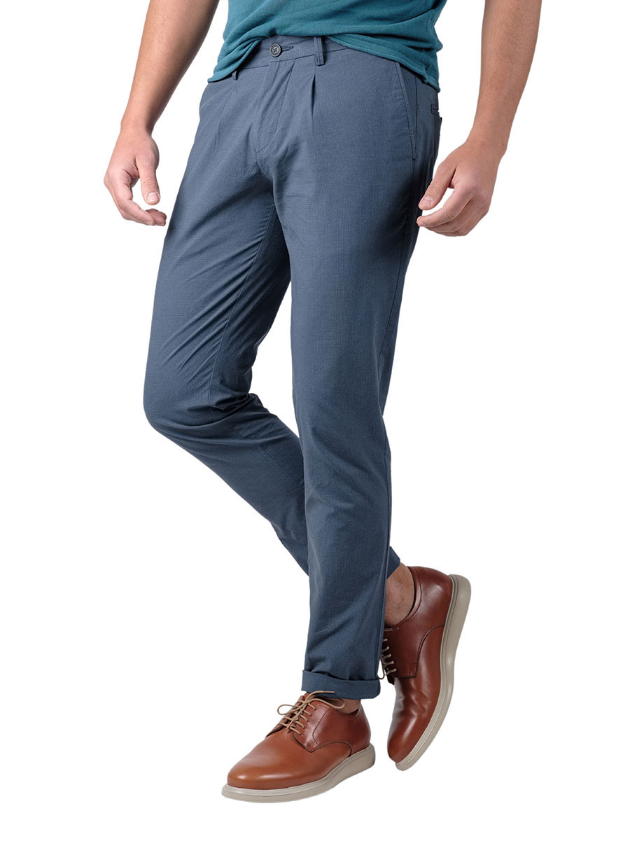 Ανδρικό Παντελόνι chinos Manetti casual blue