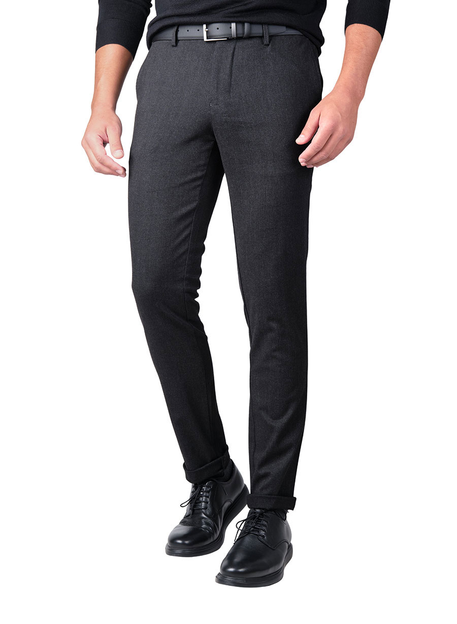 MEN'S MANETTI TROUSER CHINOS CASUAL  ALMOST BLACK