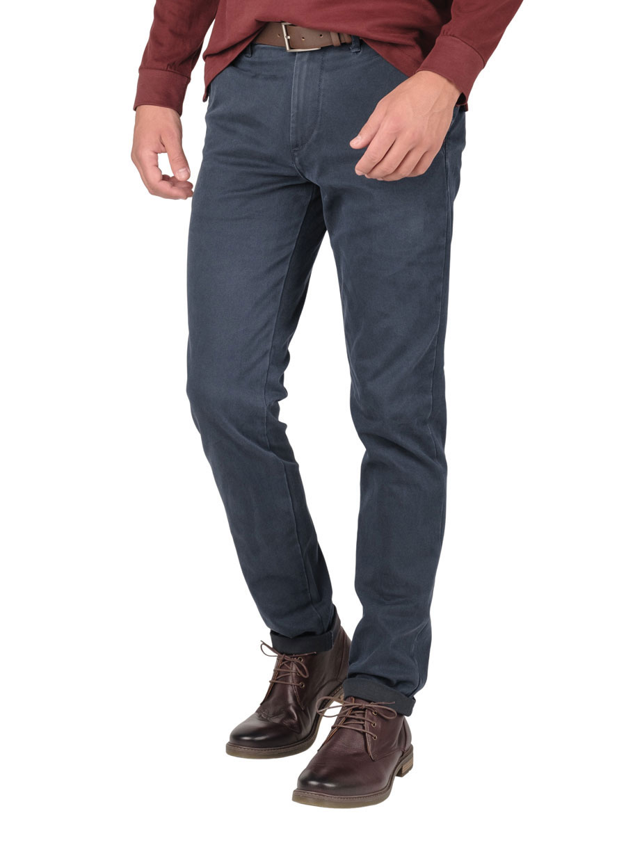 MANETTI Ανδρικό Παντελόνι chinos Manetti casual blue