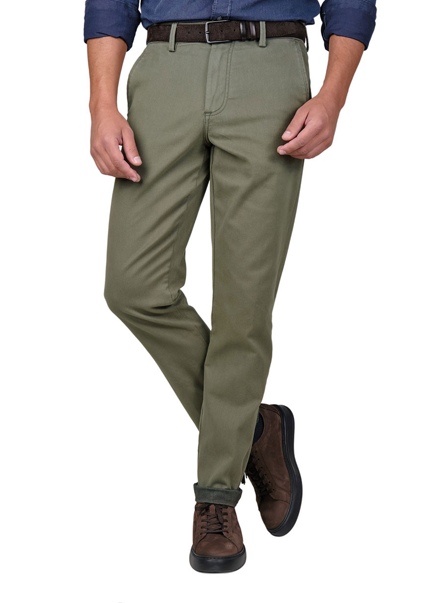 MEN'S MANETTI TROUSER CHINOS CASUAL  KHAKI GREEN