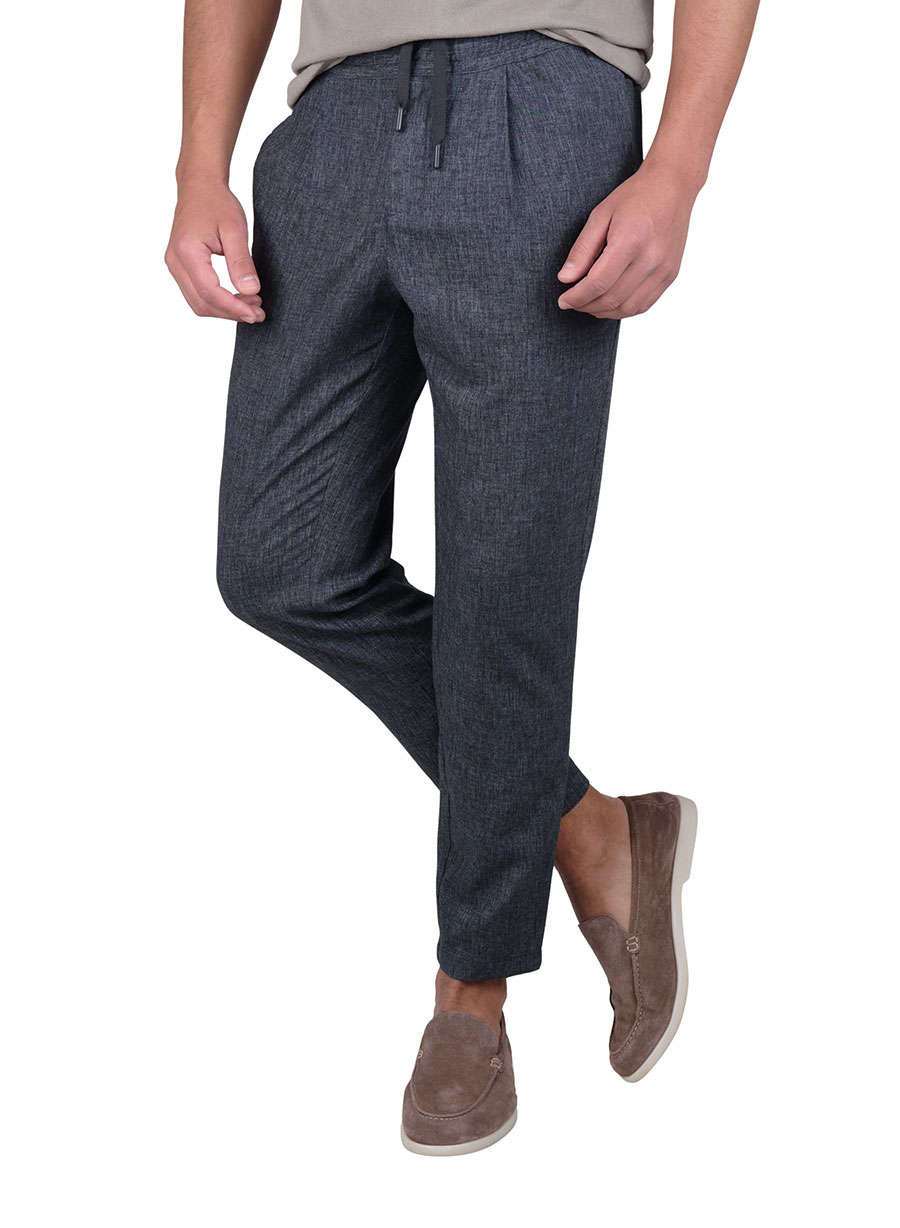 Ανδρικό Παντελόνι jogger Manetti casual grey blue