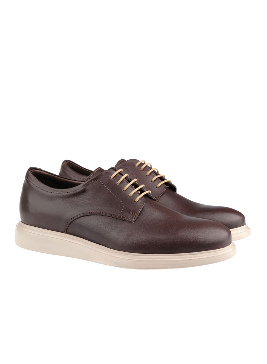 Ανδρικό Δερμάτινο sneaker Manetti casual brown