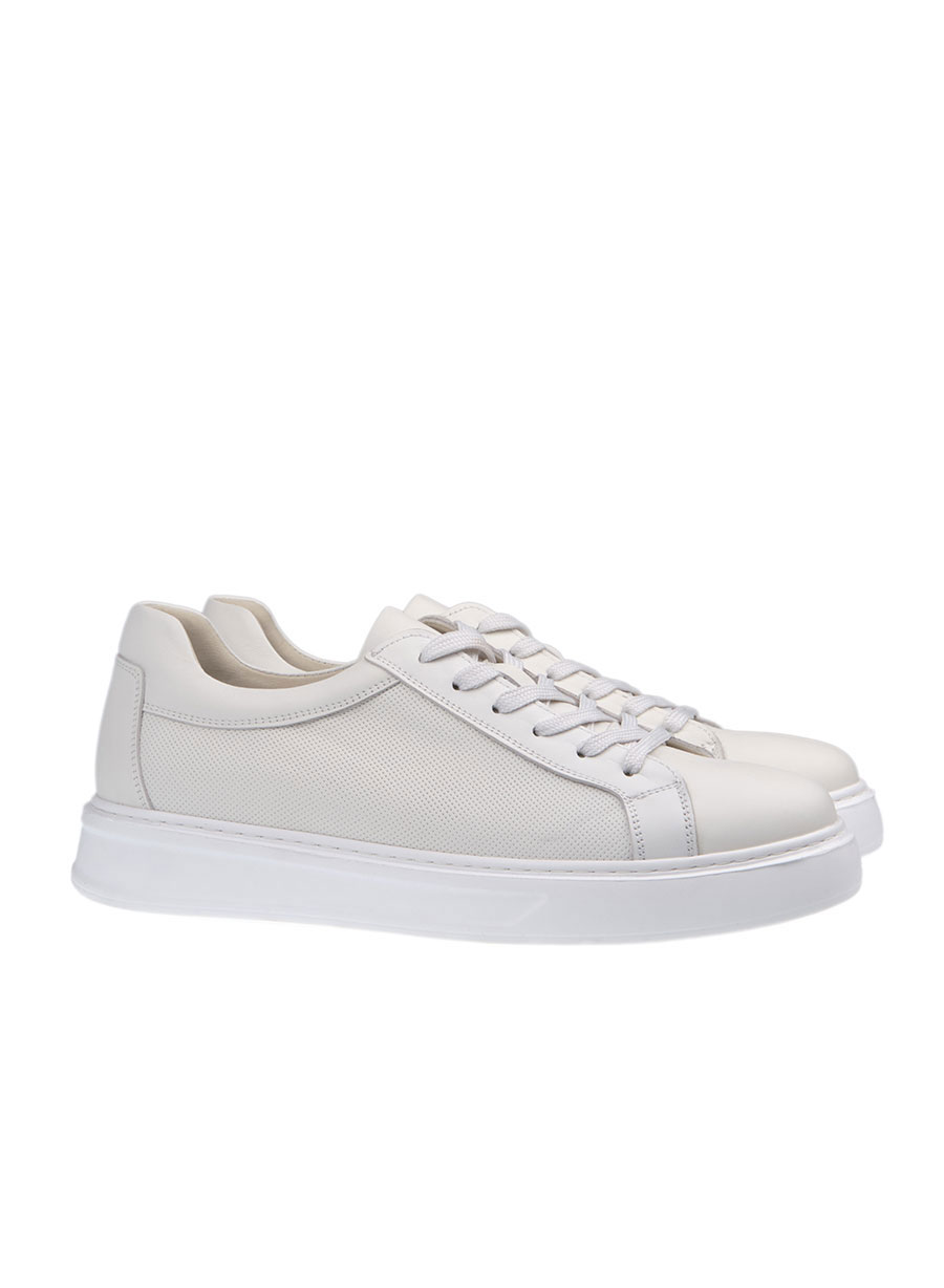 Ανδρικό Sneaker δερμάτινο Manetti casual latte