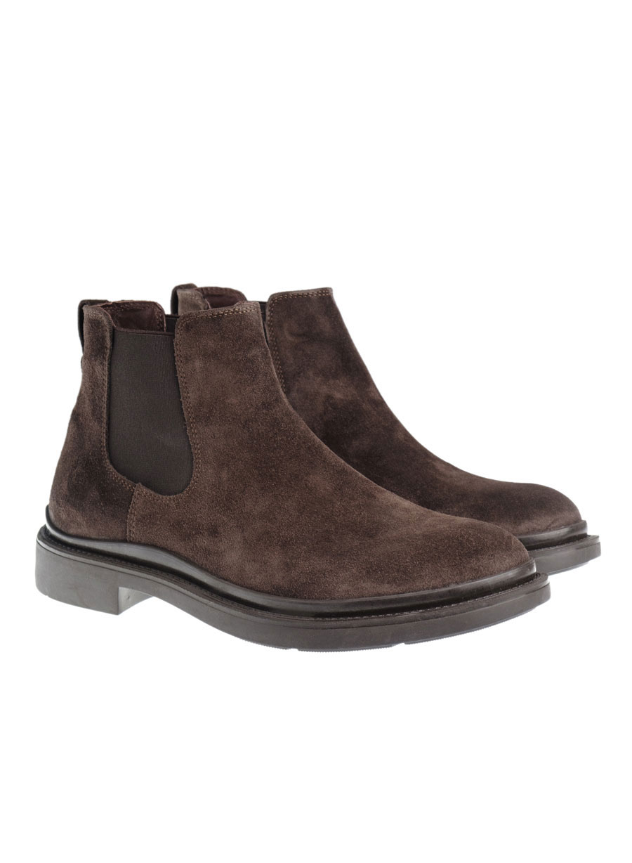 Ανδρικό Suede μποτάκι chelsea Manetti casual brown