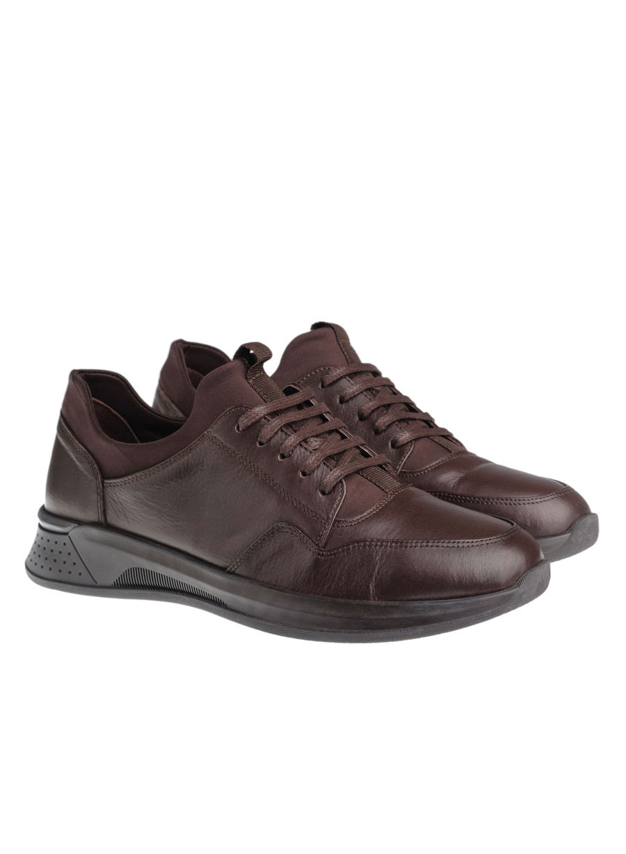 Ανδρικό Δερμάτινο sneaker Manetti casual brown