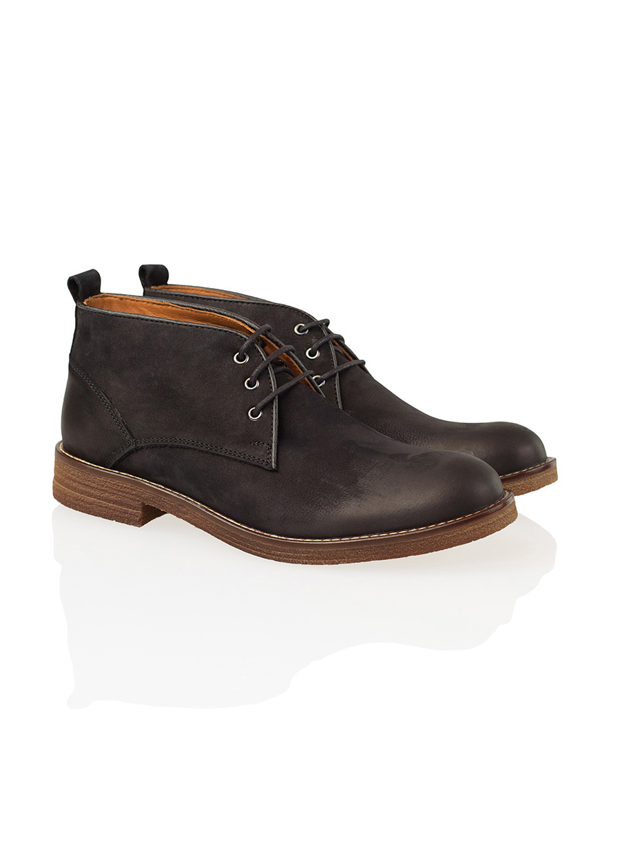 ΑΝΔΡΙΚΟ ΜΠΟΤΑΚΙ ΔΕΡΜΑΤΙΝΟ MANETTI CASUAL BLACK