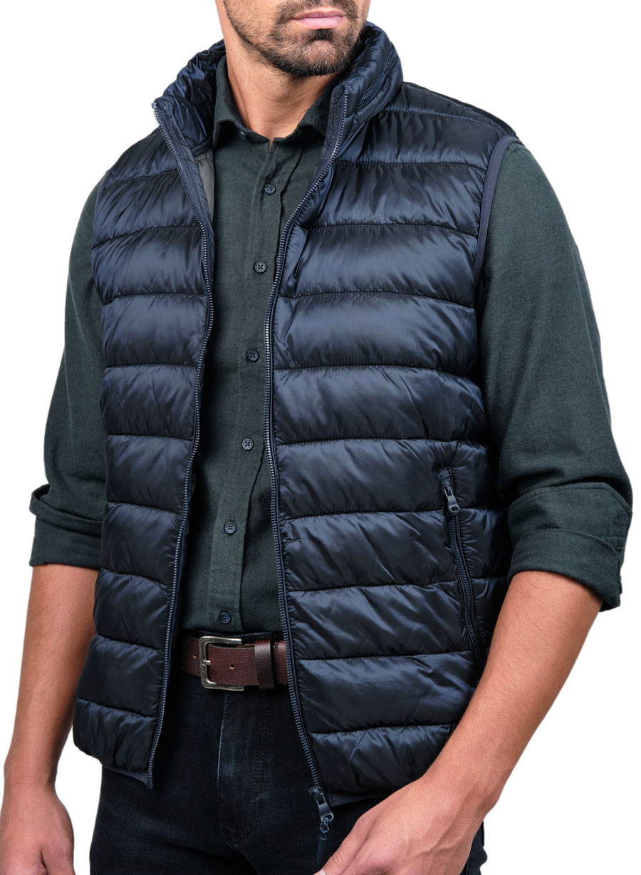 MEN'S MANETTI VEST JACKET CASUAL  BLUE