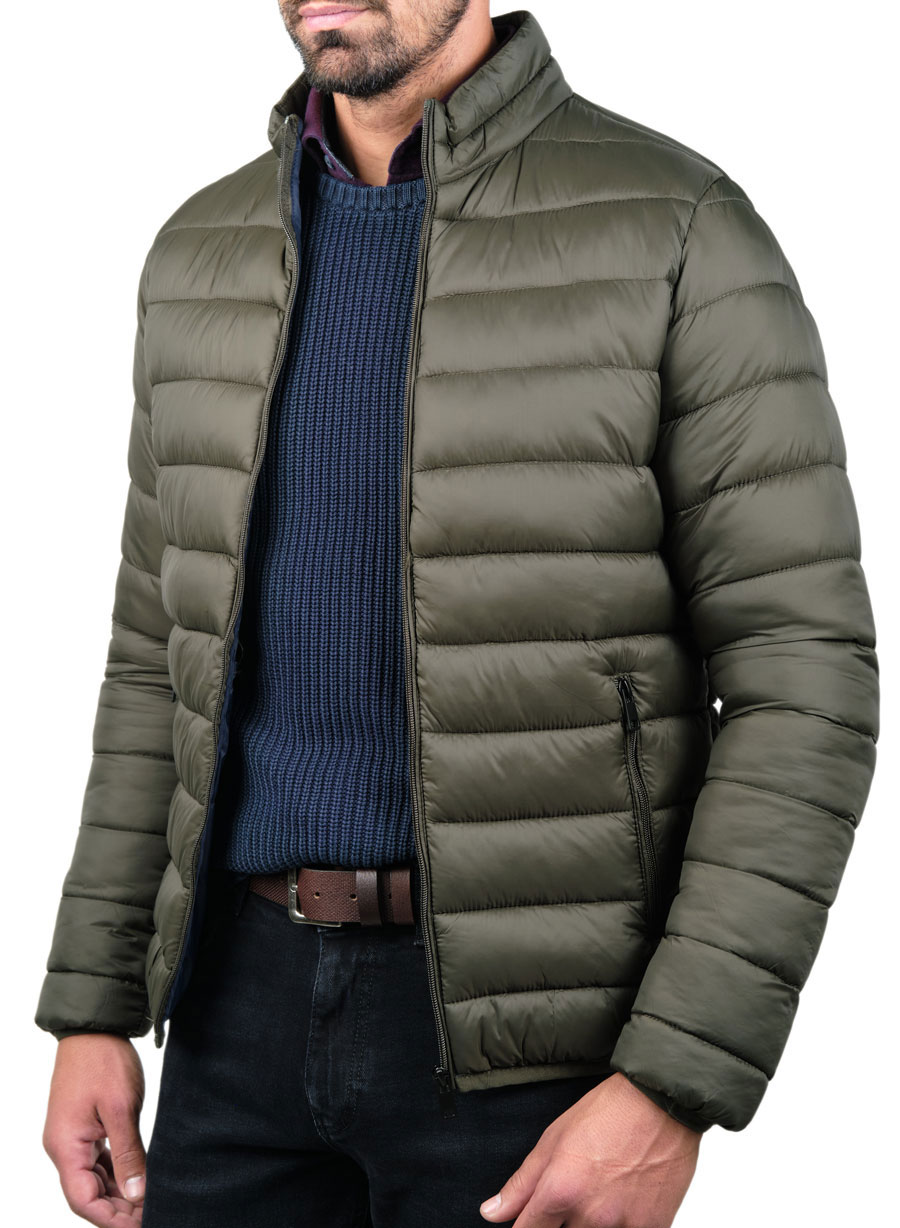 Ανδρικό Μπουφάν puffer Manetti casual khaki