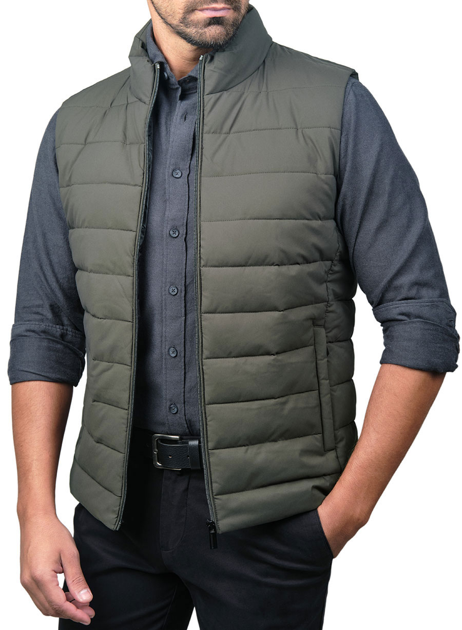 MEN'S MANETTI VEST JACKET CASUAL  KHAKI
