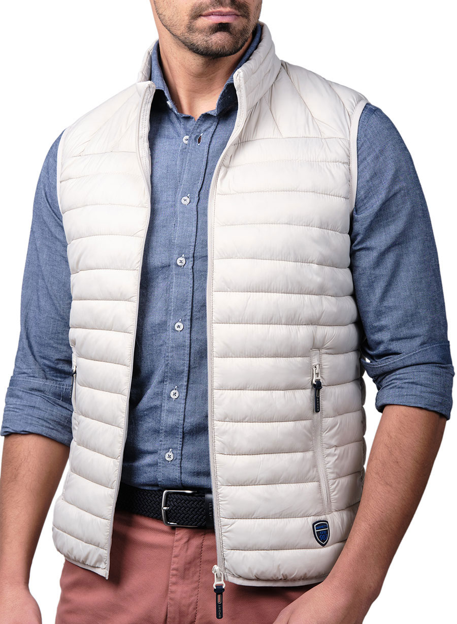 MEN'S MANETTI VEST JACKET CASUAL  VANILLA ICE