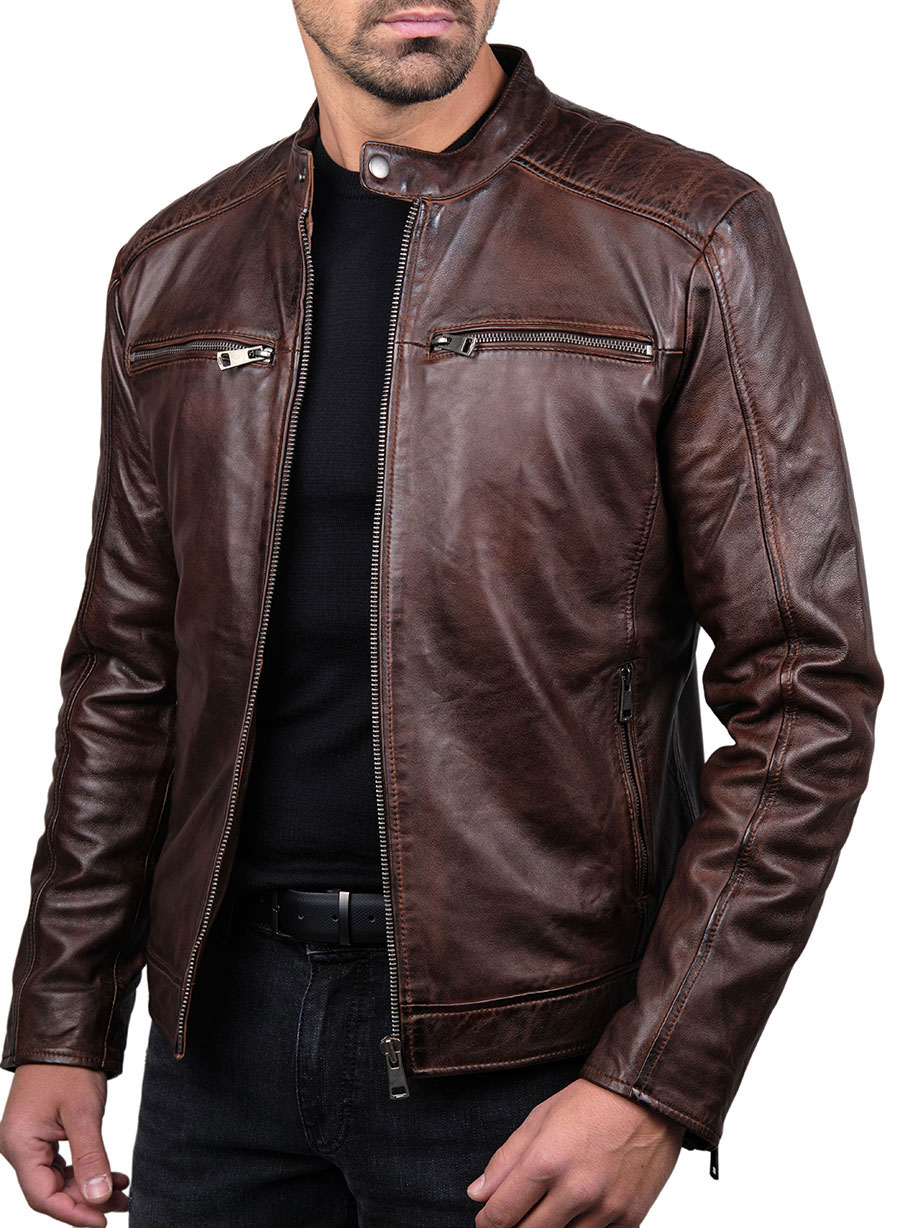 MEN'S ΔΕΡΜΑΤΙΝΟ ΜΠΟΥΦΑΝ MANETTI CASUAL  BROWN