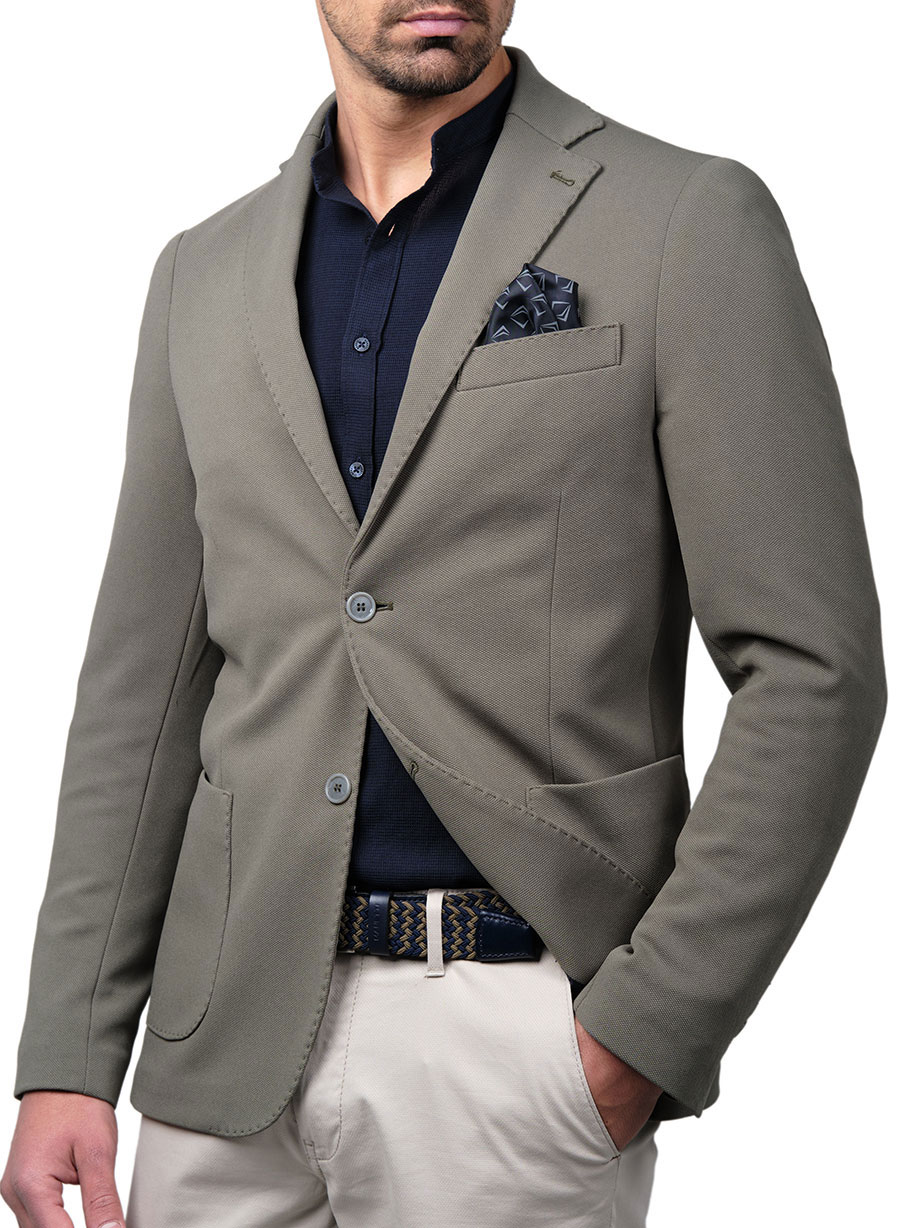 Ανδρικό Σακάκι Manetti formal khaki green