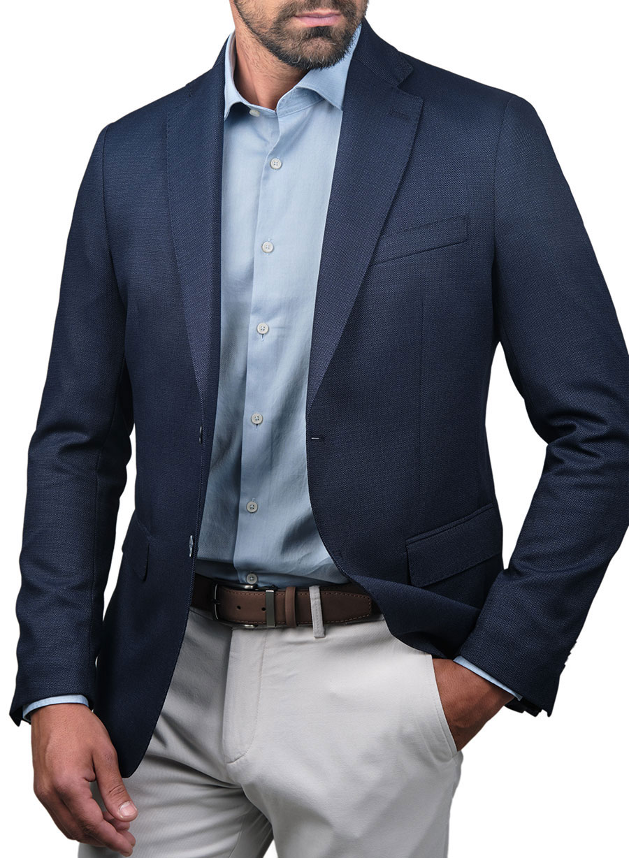 MEN'S MANETTI JACKET FORMAL  BLUE