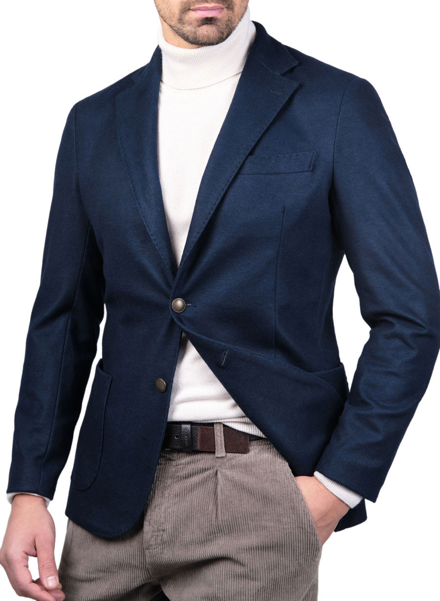 MEN'S MANETTI JACKET FORMAL  BLUE