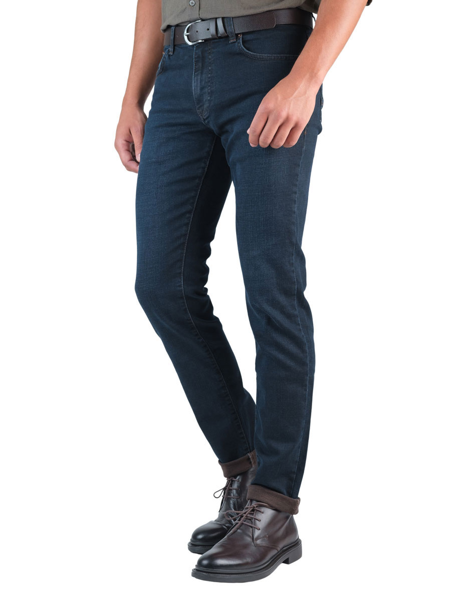 MANETTI Ανδρικό Jean παντελόνι Manetti casual dark blue