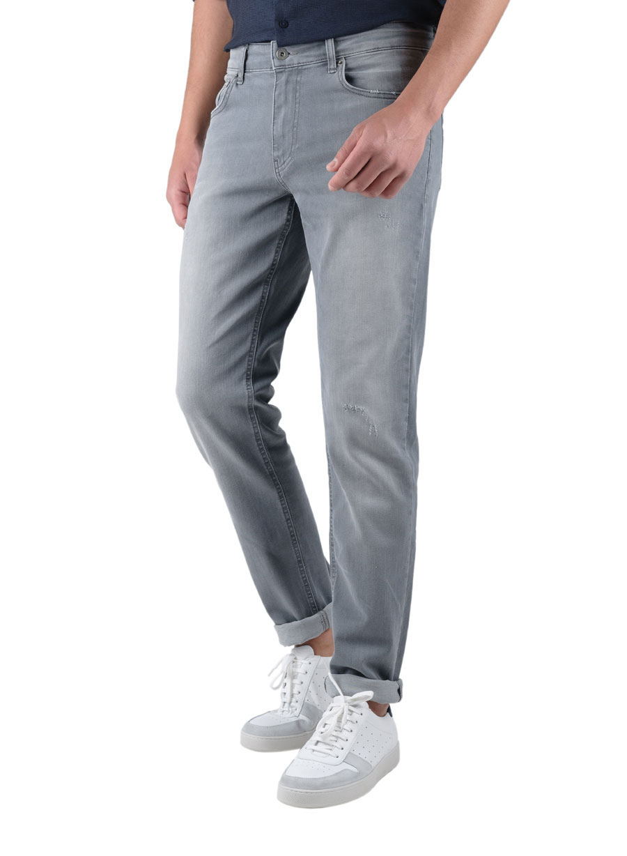 MANETTI Ανδρικό Jean παντελόνι Manetti casual ice grey